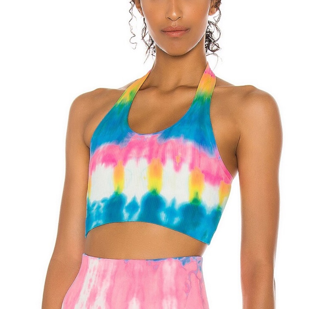 Spiritual Gangster tie dye halter crop top size M/L